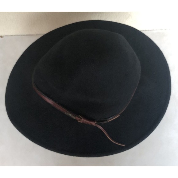 Stetson Unisex S Bozeman Outdoor Travel Hat Crushable Black Wool Leather Band main image 5